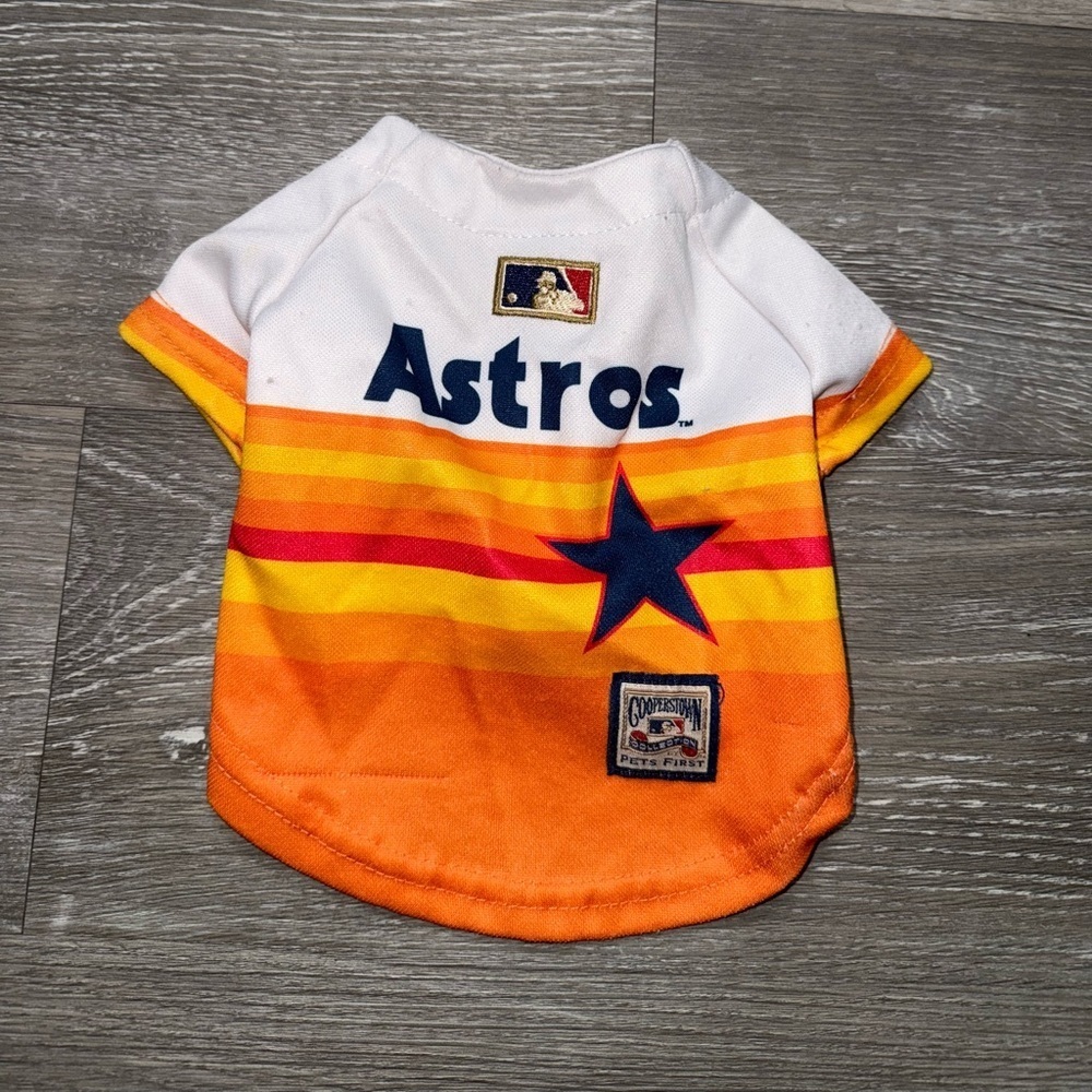 Pets first MBL Houston Astros vintage throwback jersey for dogs size XS - Picture 4 of 4